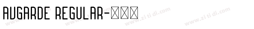 Avgarde Regular字体转换